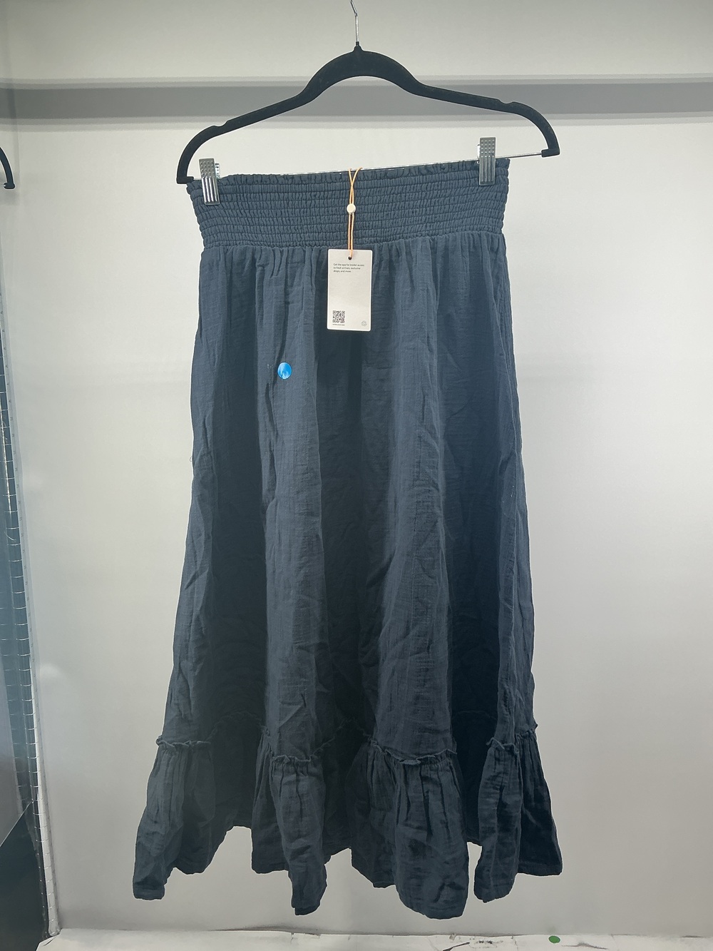 100% Organic Cotton Gauze Smocked Maxi Skirt